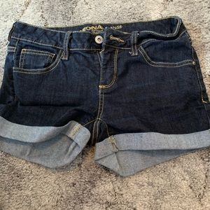 Denim jean shorts
